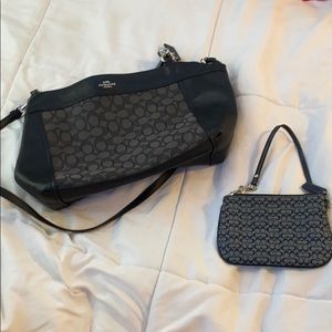 coach purse with wristlet